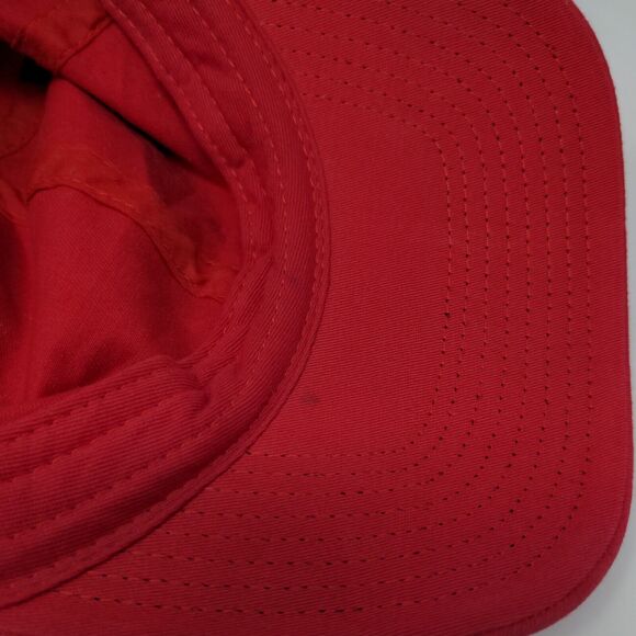 Unbranded Men's Slideback Hat Red Size Adult Blank Adjustable - Picture 7 of 8